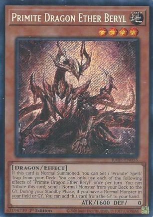 Image of Primite Dragon Ether Beryl (Secret Rare) (RA05-EN033) - Rarity Collection 5 1st Edition