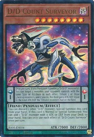 Image of D/D Count Surveyor (Ultra Rare) (RA05-EN034) - Rarity Collection 5 1st Edition