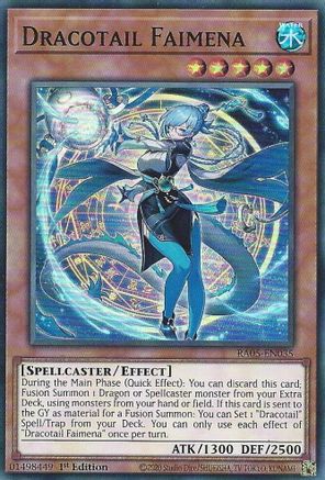 Image of Dracotail Faimena (RA05-EN035) - Rarity Collection 5 1st Edition