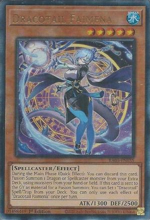 Image of Dracotail Faimena (Ultimate Rare) (RA05-EN035) - Rarity Collection 5 1st Edition