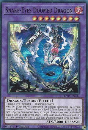 Image of Snake-Eyes Doomed Dragon (RA05-EN039) - Rarity Collection 5 1st Edition