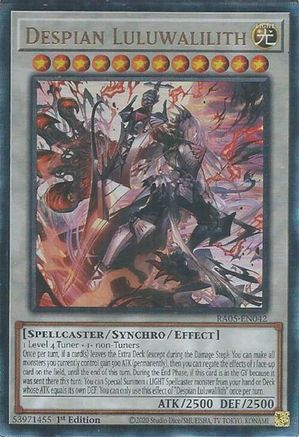 Image of Despian Luluwalilith (Ultimate Rare) (RA05-EN042) - Rarity Collection 5 1st Edition