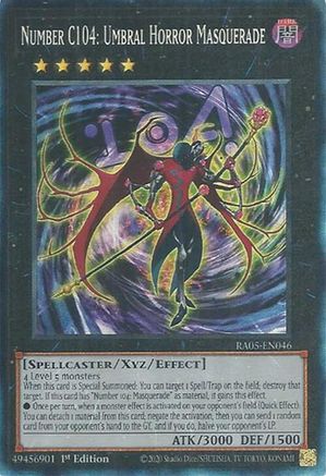 Image of Number C104: Umbral Horror Masquerade (Collector's Rare) (RA05-EN046) - Rarity Collection 5 1st Edition