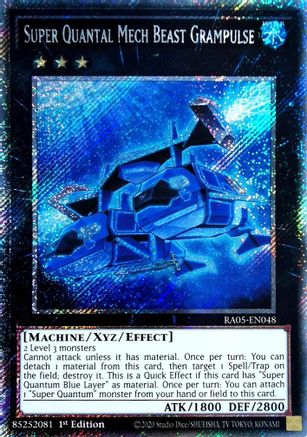 Image of Super Quantal Mech Beast Grampulse (Platinum Secret Rare) (RA05-EN048) - Rarity Collection 5 1st Edition