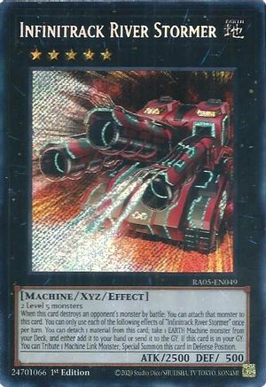 Image of Infinitrack River Stormer (Secret Rare) (RA05-EN049) - Rarity Collection 5 1st Edition