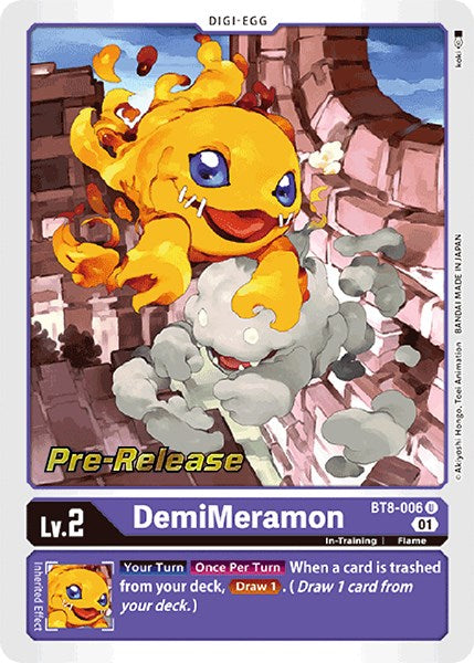 Image of DemiMeramon [BT8-006] [New Awakening Pre-Release Cards]