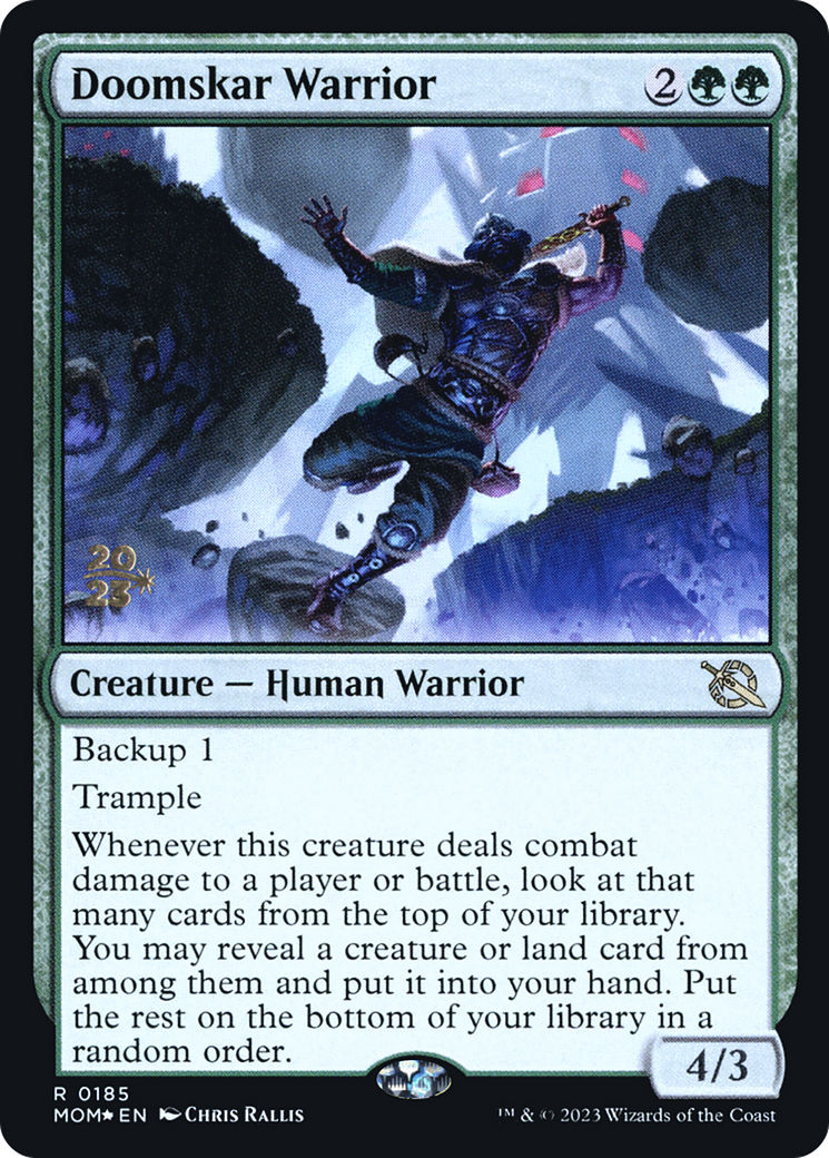 Image of Doomskar Warrior [March of the Machine Prerelease Promos]