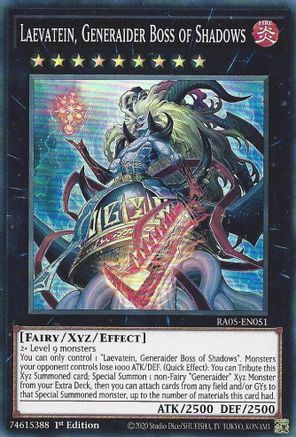 Image of Laevatein, Generaider Boss of Shadows (RA05-EN051) - Rarity Collection 5 1st Edition
