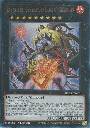 Image of Laevatein, Generaider Boss of Shadows (Ultimate Rare) (RA05-EN051) - Rarity Collection 5 1st Edition