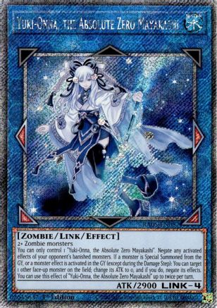 Image of Yuki-Onna, the Absolute Zero Mayakashi (Platinum Secret Rare) (RA05-EN057) - Rarity Collection 5 1st Edition