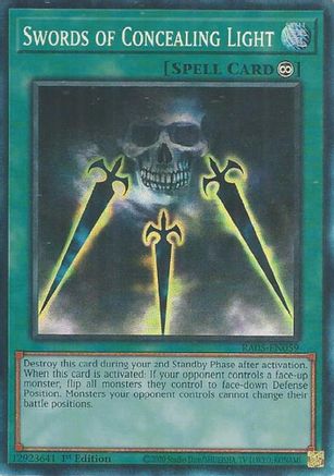 Image of Swords of Concealing Light (Collector's Rare) (RA05-EN059) - Rarity Collection 5 1st Edition