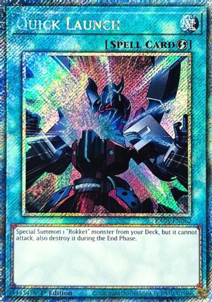 Image of Quick Launch (Platinum Secret Rare) (RA05-EN062) - Rarity Collection 5 1st Edition