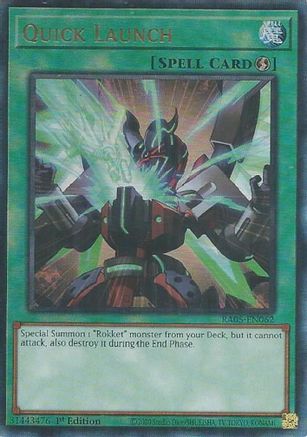 Image of Quick Launch (Ultimate Rare) (RA05-EN062) - Rarity Collection 5 1st Edition
