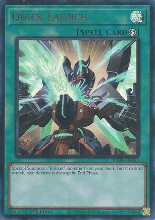 Image of Quick Launch (Ultra Rare) (RA05-EN062) - Rarity Collection 5 1st Edition