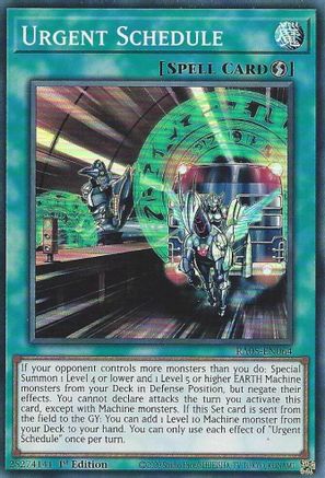 Image of Urgent Schedule (RA05-EN064) - Rarity Collection 5 1st Edition
