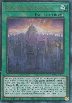 Image of Dogmatika Nation (Ultimate Rare) (RA05-EN066) - Rarity Collection 5 1st Edition