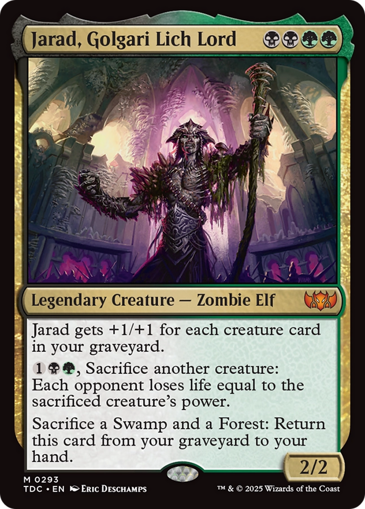 Image of Jarad, Golgari Lich Lord [Tarkir: Dragonstorm Commander]