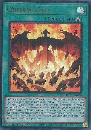 Image of Crimson Gaia (Ultra Rare) (RA05-EN070) - Rarity Collection 5 1st Edition