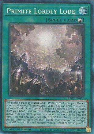 Image of Primite Lordly Lode (Collector's Rare) (RA05-EN072) - Rarity Collection 5 1st Edition