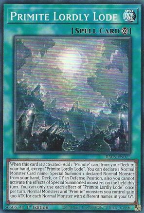 Image of Primite Lordly Lode (RA05-EN072) - Rarity Collection 5 1st Edition