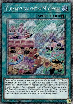 Image of YummyusmentAcroquey (Platinum Secret Rare) (RA05-EN073) - Rarity Collection 5 1st Edition