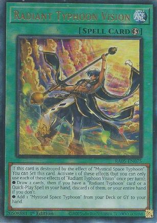 Image of Radiant Typhoon Vision (Ultimate Rare) (RA05-EN075) - Rarity Collection 5 1st Edition