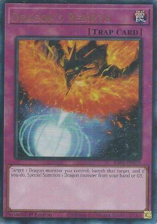 Image of Dragon's Rebirth (Ultimate Rare) (RA05-EN078) - Rarity Collection 5 1st Edition