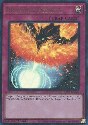 Image of Dragon's Rebirth (Ultra Rare) (RA05-EN078) - Rarity Collection 5 1st Edition
