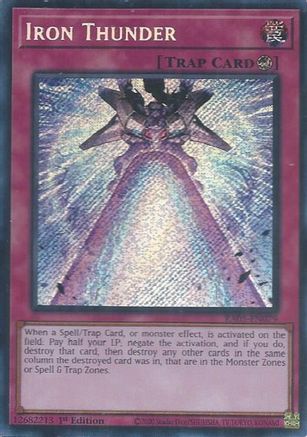 Image of Iron Thunder (Secret Rare) (RA05-EN079) - Rarity Collection 5 1st Edition