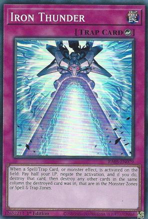 Image of Iron Thunder (RA05-EN079) - Rarity Collection 5 1st Edition