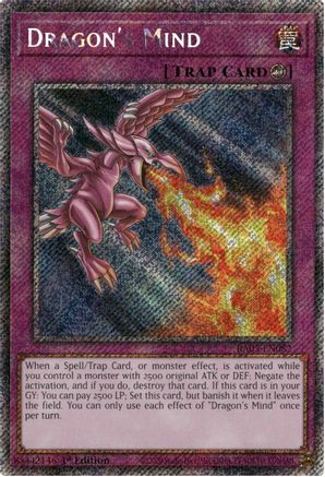 Image of Dragon's Mind (Platinum Secret Rare) (RA05-EN082) - Rarity Collection 5 1st Edition