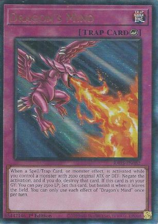 Image of Dragon's Mind (Ultimate Rare) (RA05-EN082) - Rarity Collection 5 1st Edition