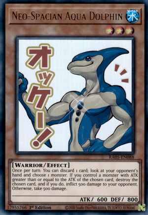 Image of Neo-Spacian Aqua Dolphin (RA05-EN088) - Rarity Collection 5 1st Edition