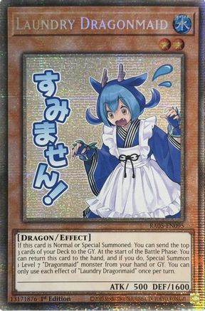 Image of Laundry Dragonmaid (Starlight Rare) (RA05-EN095) - Rarity Collection 5 1st Edition