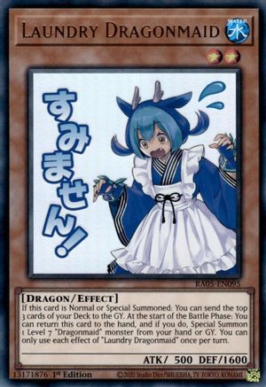 Image of Laundry Dragonmaid (RA05-EN095) - Rarity Collection 5 1st Edition