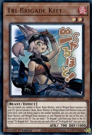 Image of Tri-Brigade Kitt (RA05-EN098) - Rarity Collection 5 1st Edition