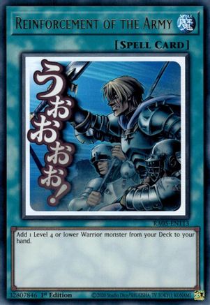 Image of Reinforcement of the Army (RA05-EN113) - Rarity Collection 5 1st Edition