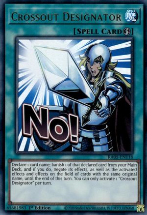 Image of Crossout Designator (RA05-EN118) - Rarity Collection 5 1st Edition