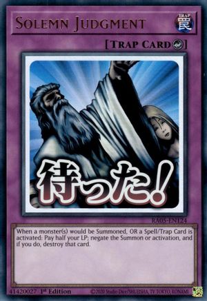 Image of Solemn Judgment (RA05-EN124) - Rarity Collection 5 1st Edition