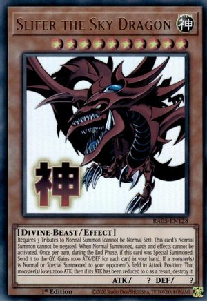 Image of Slifer the Sky Dragon (RA05-EN128) - Rarity Collection 5 1st Edition