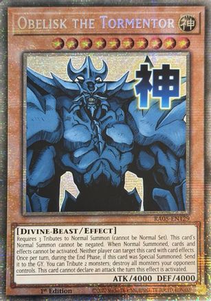 Image of Obelisk the Tormentor (Starlight Rare) (RA05-EN129) - Rarity Collection 5 1st Edition