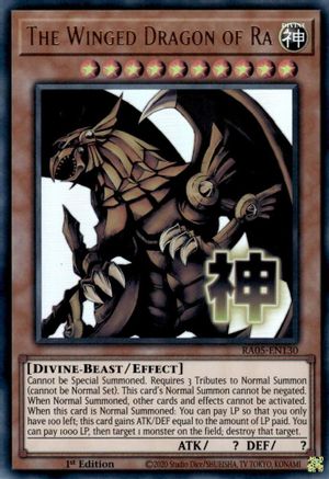 Image of The Winged Dragon of Ra (RA05-EN130) - Rarity Collection 5 1st Edition