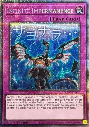 Image of Infinite Impermanence (Starlight Rare) (RA05-EN140) - Rarity Collection 5 1st Edition