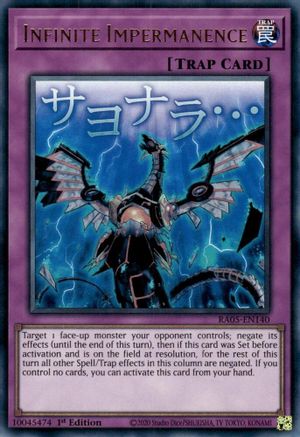 Image of Infinite Impermanence (RA05-EN140) - Rarity Collection 5 1st Edition
