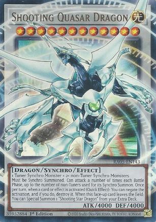 Image of Shooting Quasar Dragon (RA05-EN143) - Rarity Collection 5 1st Edition