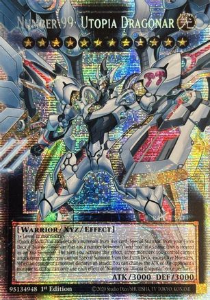 Image of Number 99: Utopia Dragonar (Starlight Rare) (RA05-EN144) - Rarity Collection 5 1st Edition