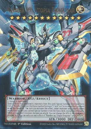 Image of Number 99: Utopia Dragonar (RA05-EN144) - Rarity Collection 5 1st Edition