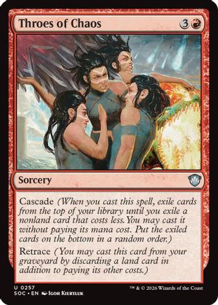 Image of Throes of Chaos (SOC-257) - Commander: Secrets of Strixhaven