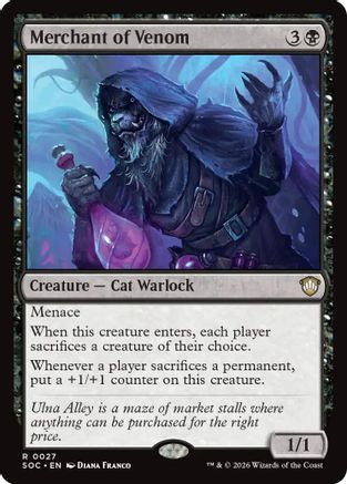 Image of Merchant of Venom (SOC-027) - Commander: Secrets of Strixhaven