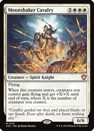 Image of Moonshaker Cavalry (SOC-110) - Commander: Secrets of Strixhaven